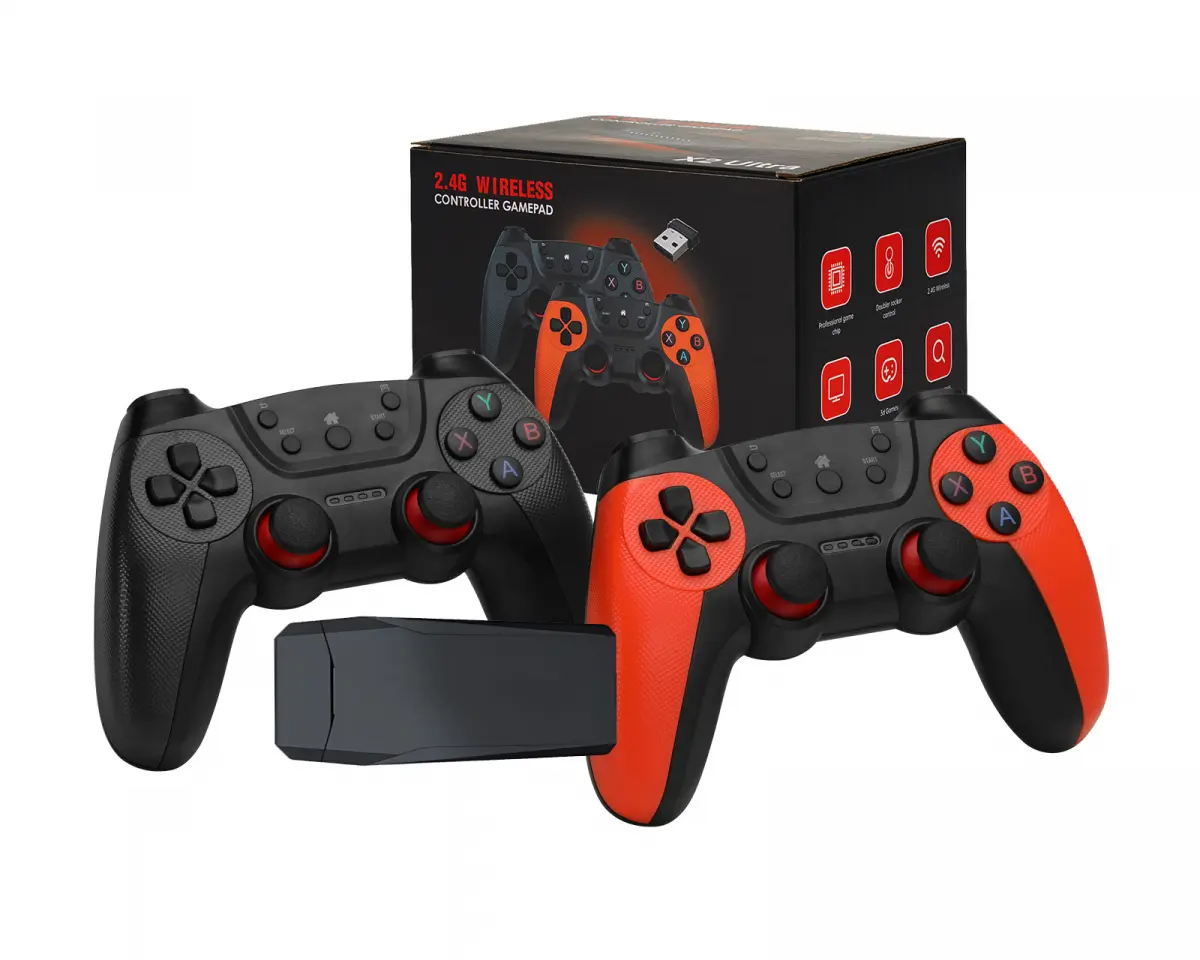 X2 Ultra Retro Spillkonsoll - 64G HDMI Game Stick - 35000+ Spill