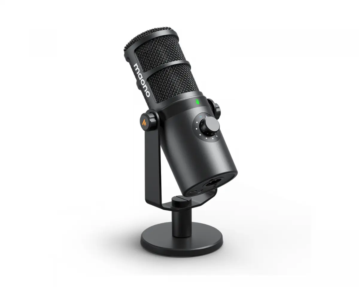 Maono PD400X USB/XLR Mikrofon - Dynamisk Mikrofon - Svart