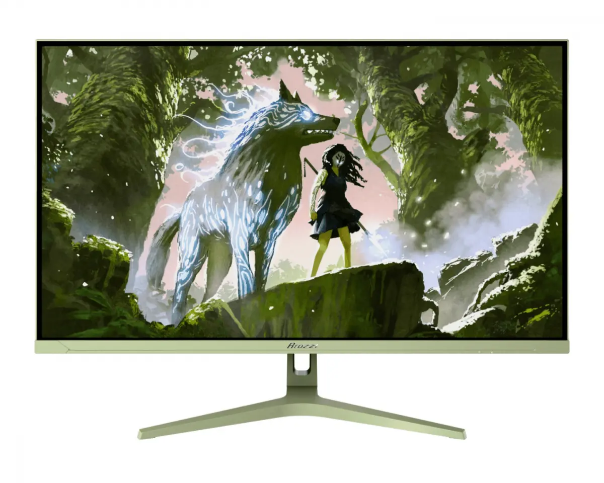 Arozzi Nova 32" IPS 2560x1440 180Hz Gamingskjerm - Forest Green