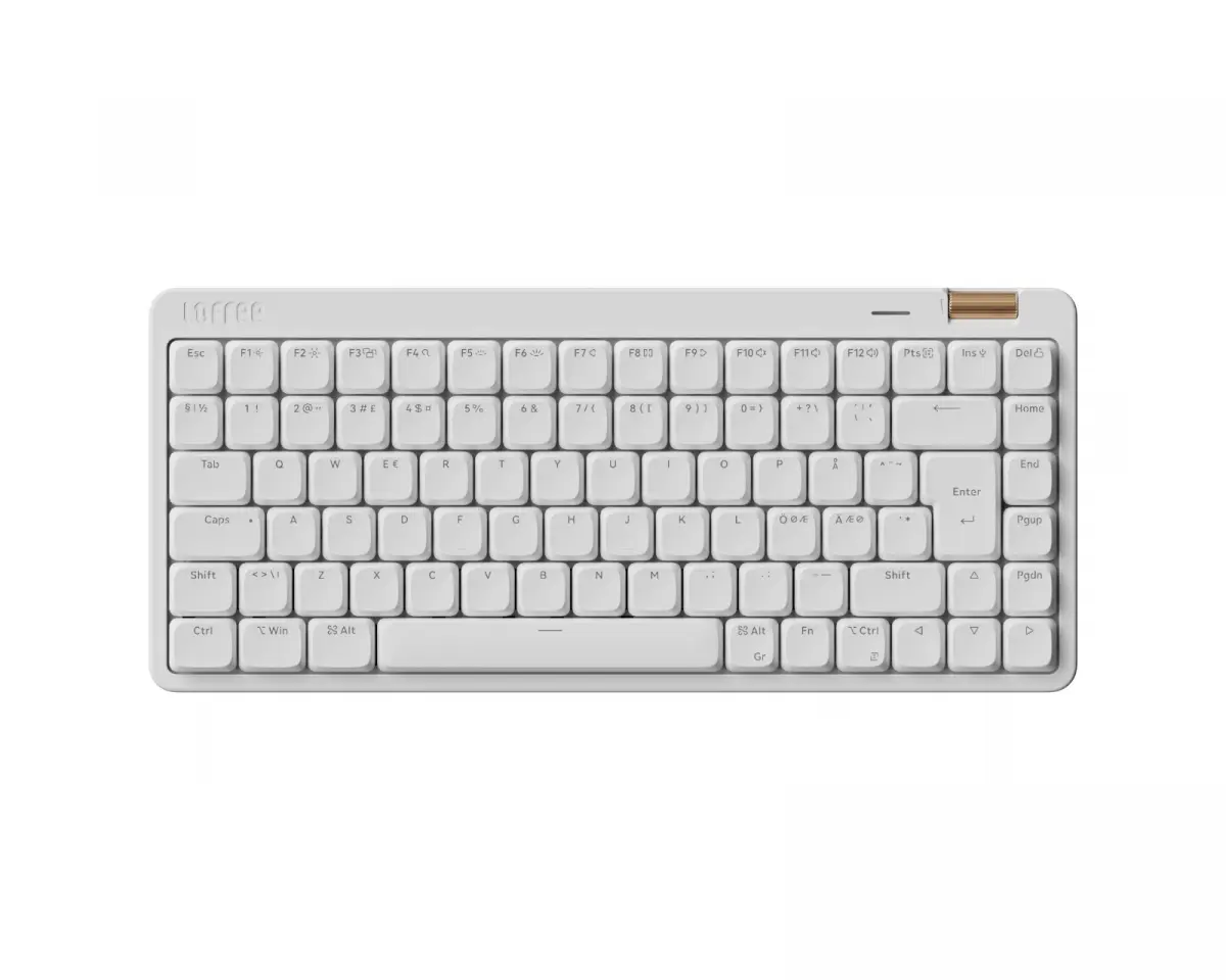 Lofree Flow Lite84 75% Lavprofil Mekanisk Tastatur [Lofree Specter] - Off White