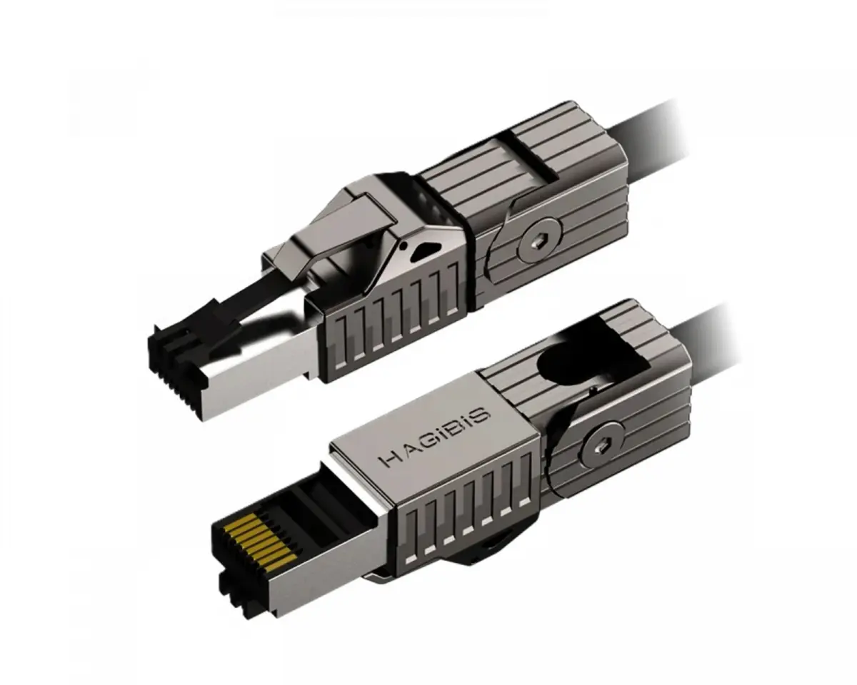 Hagibis Cat8 Ethernet Cable 40Gbps 360° Rotation - 0.5m