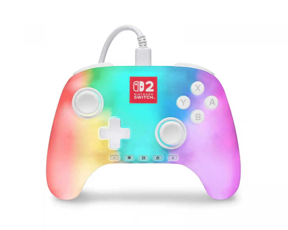 PowerA Advantage Kablekontroller for Nintendo Switch 2 - Hvit (Lumectra)