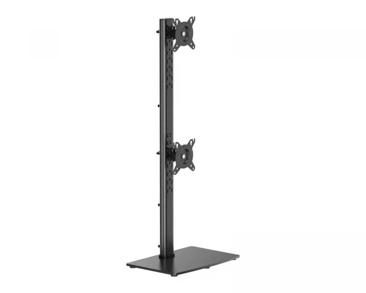 MaxMount Vertikalt Skjermstativ for 2 skjermer 17"-34" 12 kg - Svart