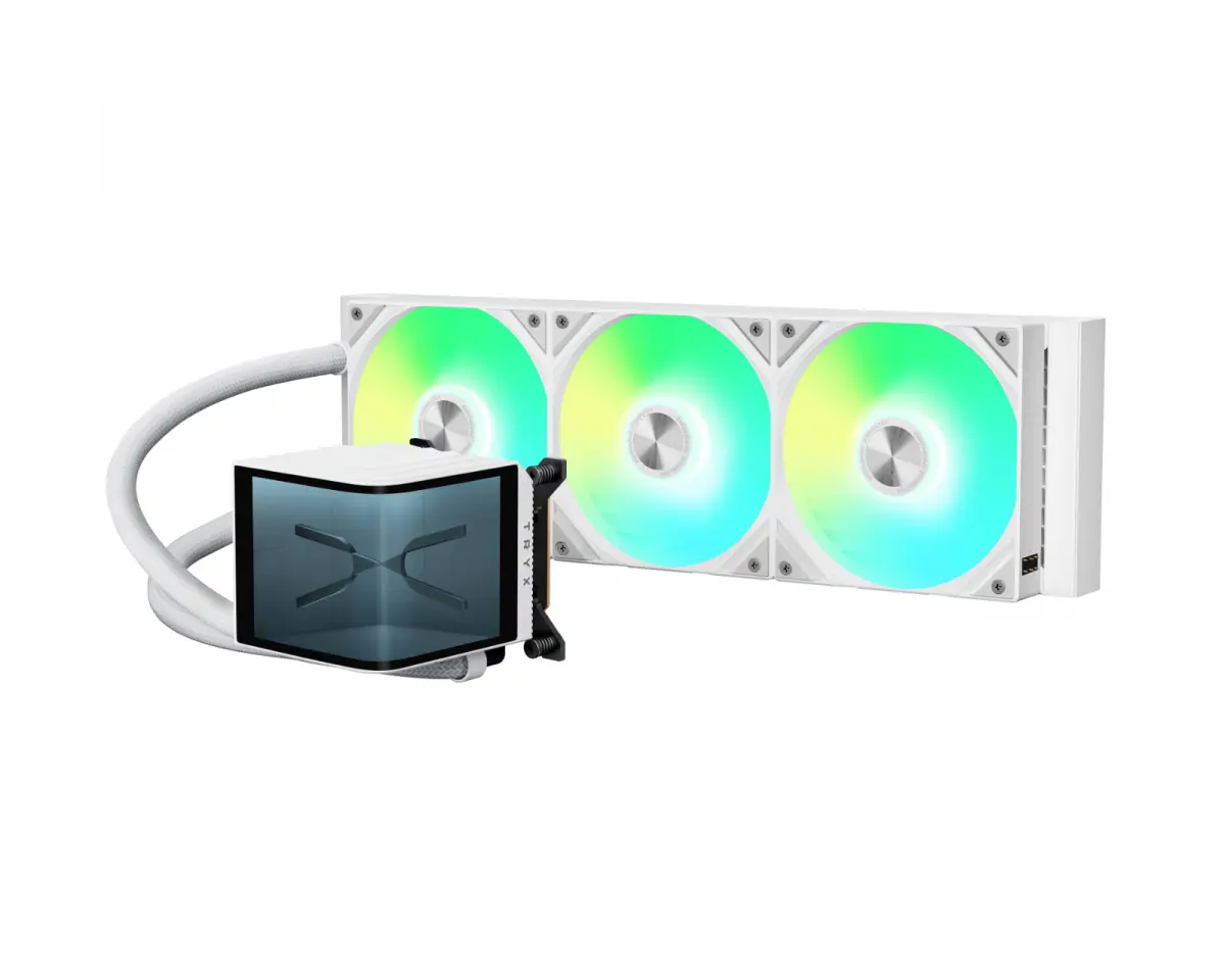 TRYX Panorama Upgraded A-RGB 360mm Liquid Cooler - White