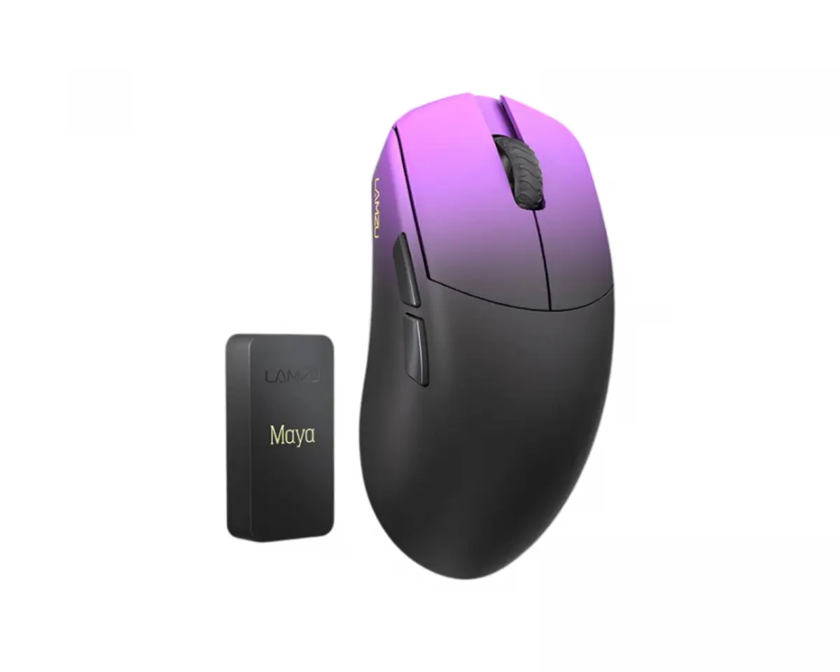 Lamzu Maya 8K Trådløs Gamingmus – Purple Shadow [Champion Edition]