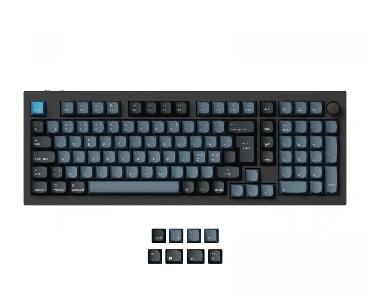 Keychron Q5 Pro Hotswap Knob ISO Tastatur – Svart [K Pro Banana]