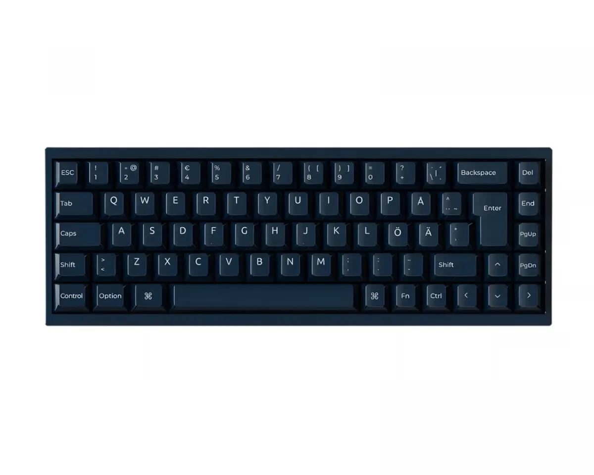 Keychron Q16 HE 8K Keramisk ISO Tastatur [Lime Magnetic Switch] - Navy Blue