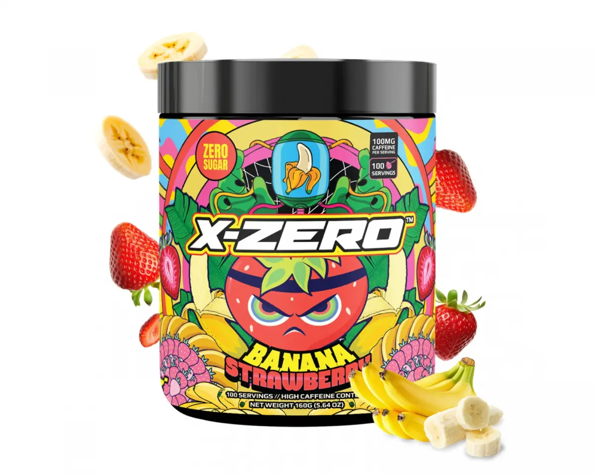 X-Gamer Banana Strawberry - 100 porsjoner