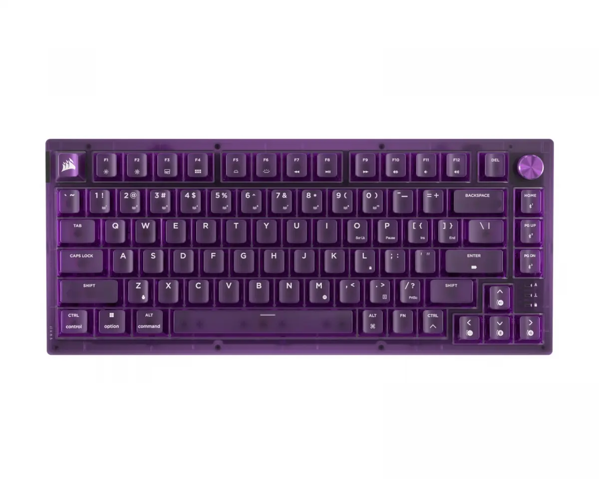 Corsair K65 PLUS Trådløst 75% Gamingtastatur - Atomic Purple [MLX Red v2]