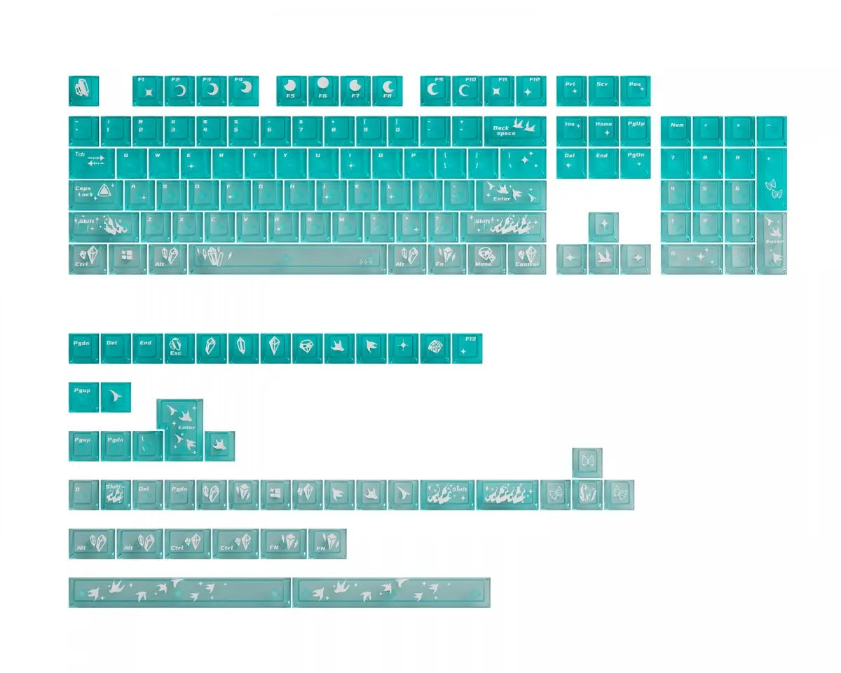 Keymoji Gem Series - Phosphophyllite Keycap Set