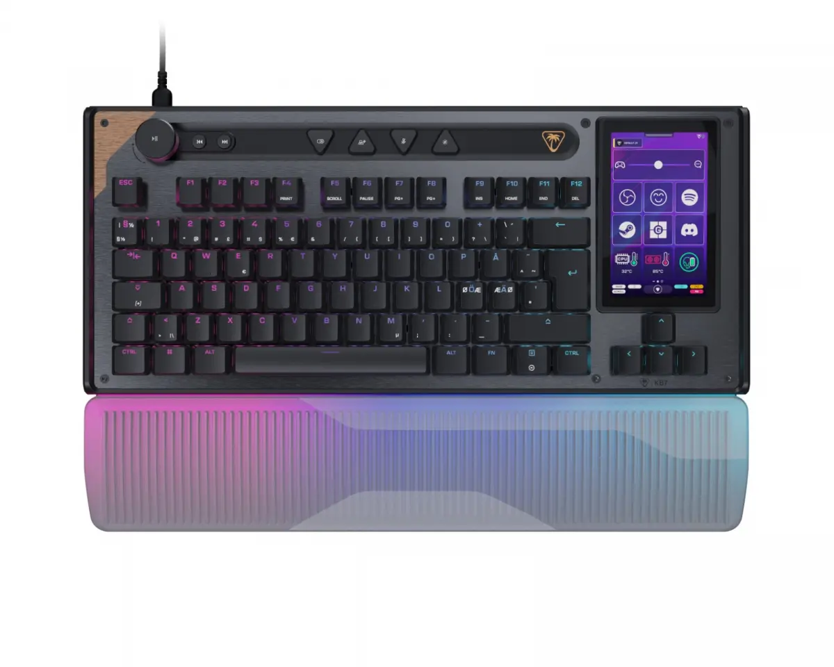 Turtle Beach Command KB7 TKL Kablet Gamingtastatur - Svart