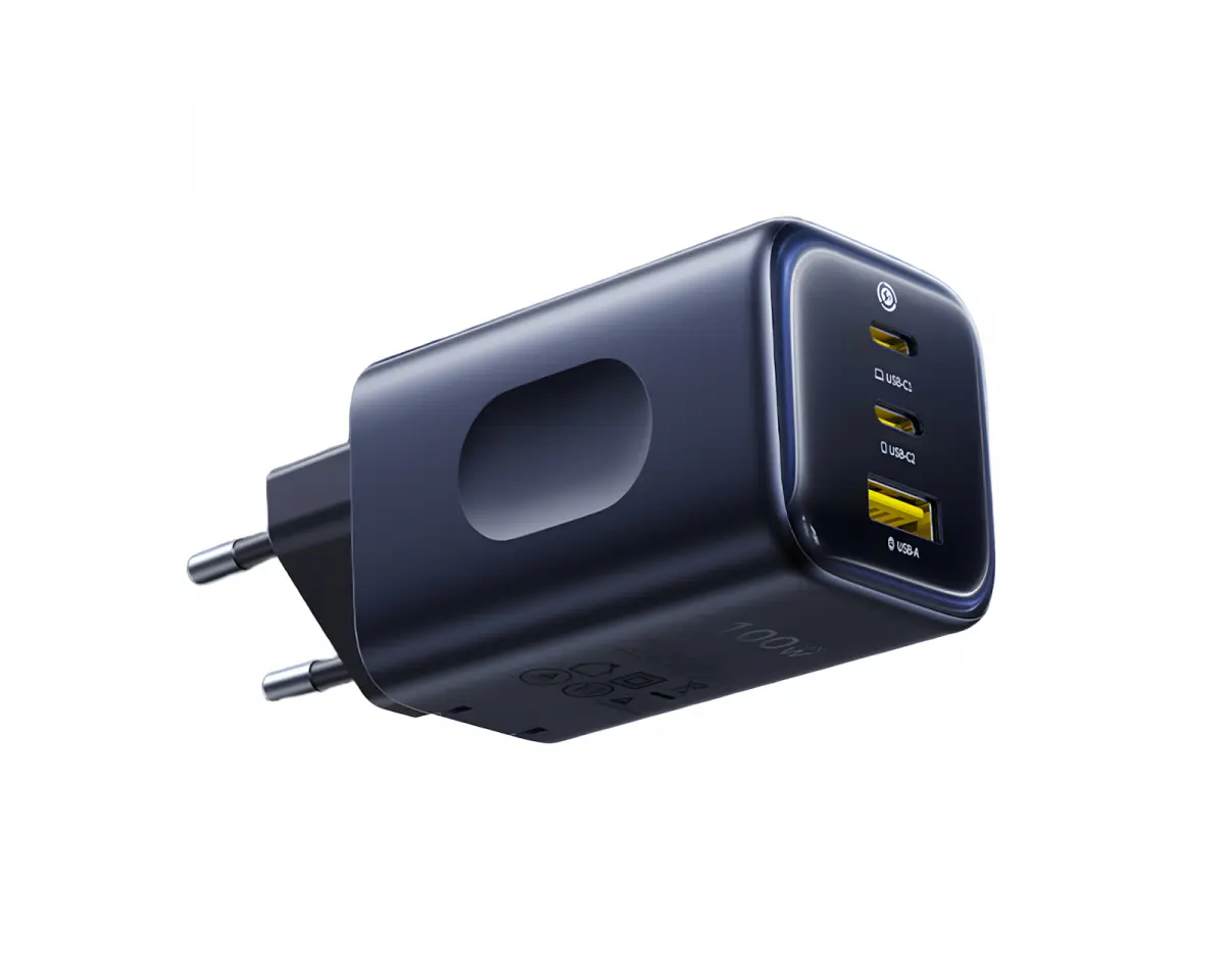 Baseus PicoGo AE11 Hurtiglader 2C+U 100W - Svart