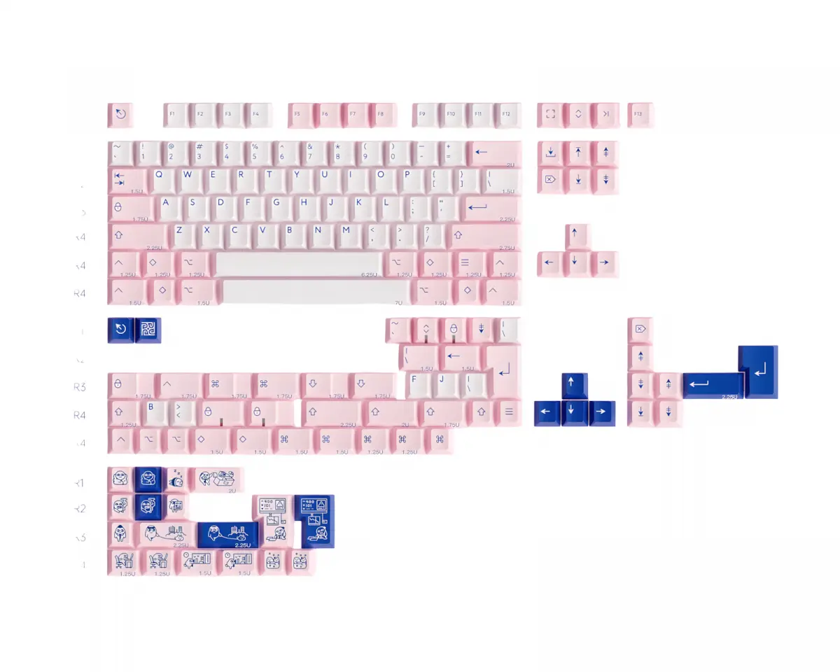 KBDfans PBTfans Poco R2 - Base kit