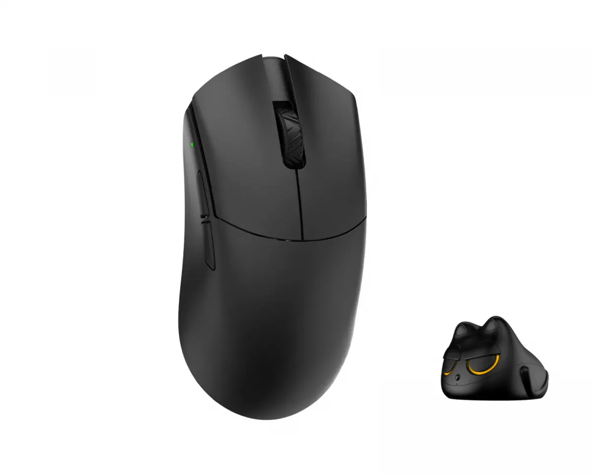 WLMouse BEAST G Mini Wireless X FEIRENZAI - Yellow Pink (Limited Edition) - Gaming mus - Optisk - 5 - Rosa