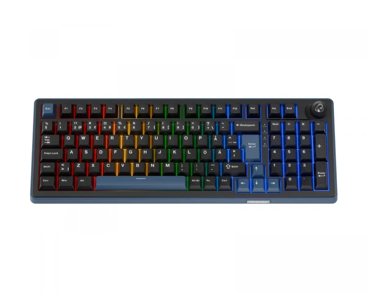 Ducky OK-M-98 - 98% RGB Trådløst Gaming Tastatur - Nordisk ISO
