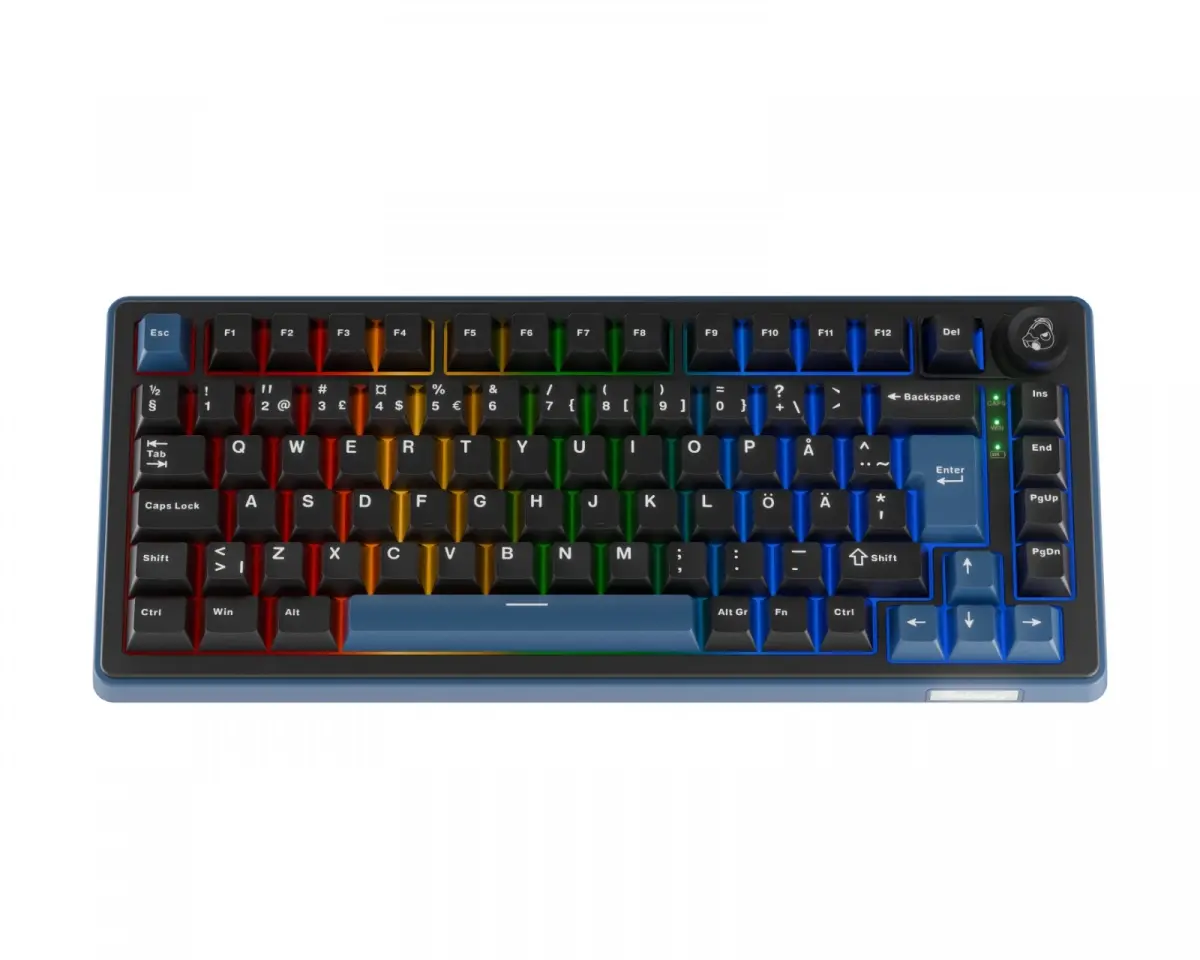 Ducky OK-M-75 - 75% RGB Trådløst Gaming Tastatur - Nordisk ISO