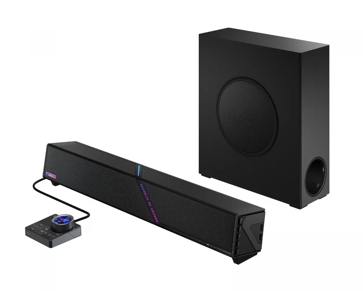 Asus ROG Gjallar Gaming Soundbar med Trådløs Subwoofer