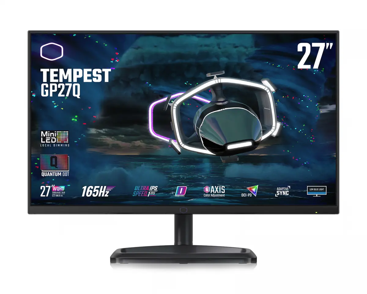 Cooler Master Tempest GP27Q 27" QHD IPS 165Hz Mini LED Gamingskjerm (DEMO)