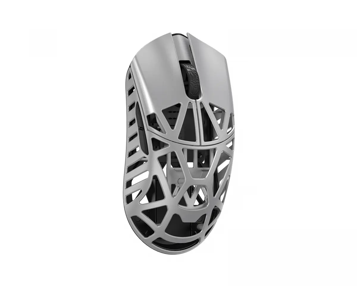 WLMouse Beast X Mini Pro - Sølv [Omron Opticals] - Side Slits (DEMO)
