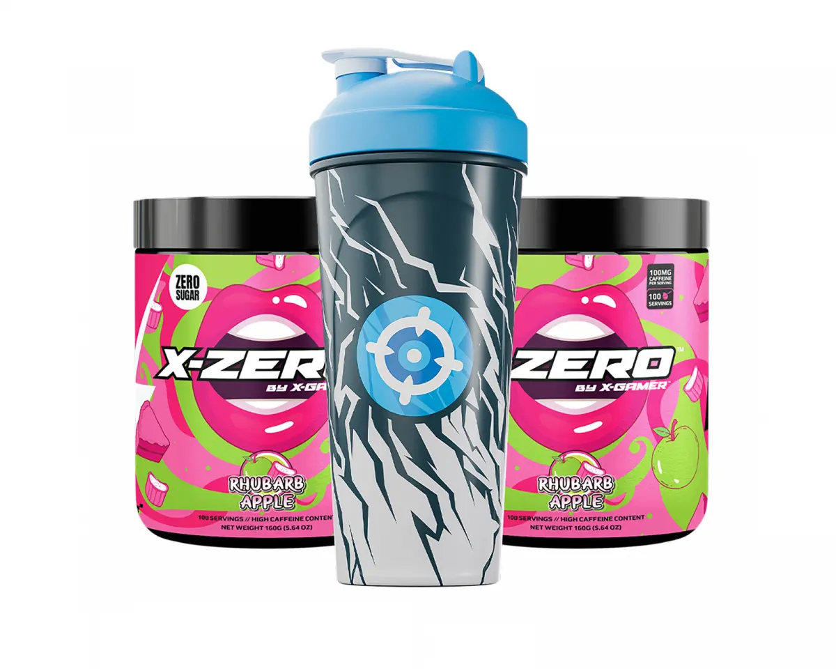 X-Gamer X-Zero Rhubarb Apple - 2 x 100 Porsjoner