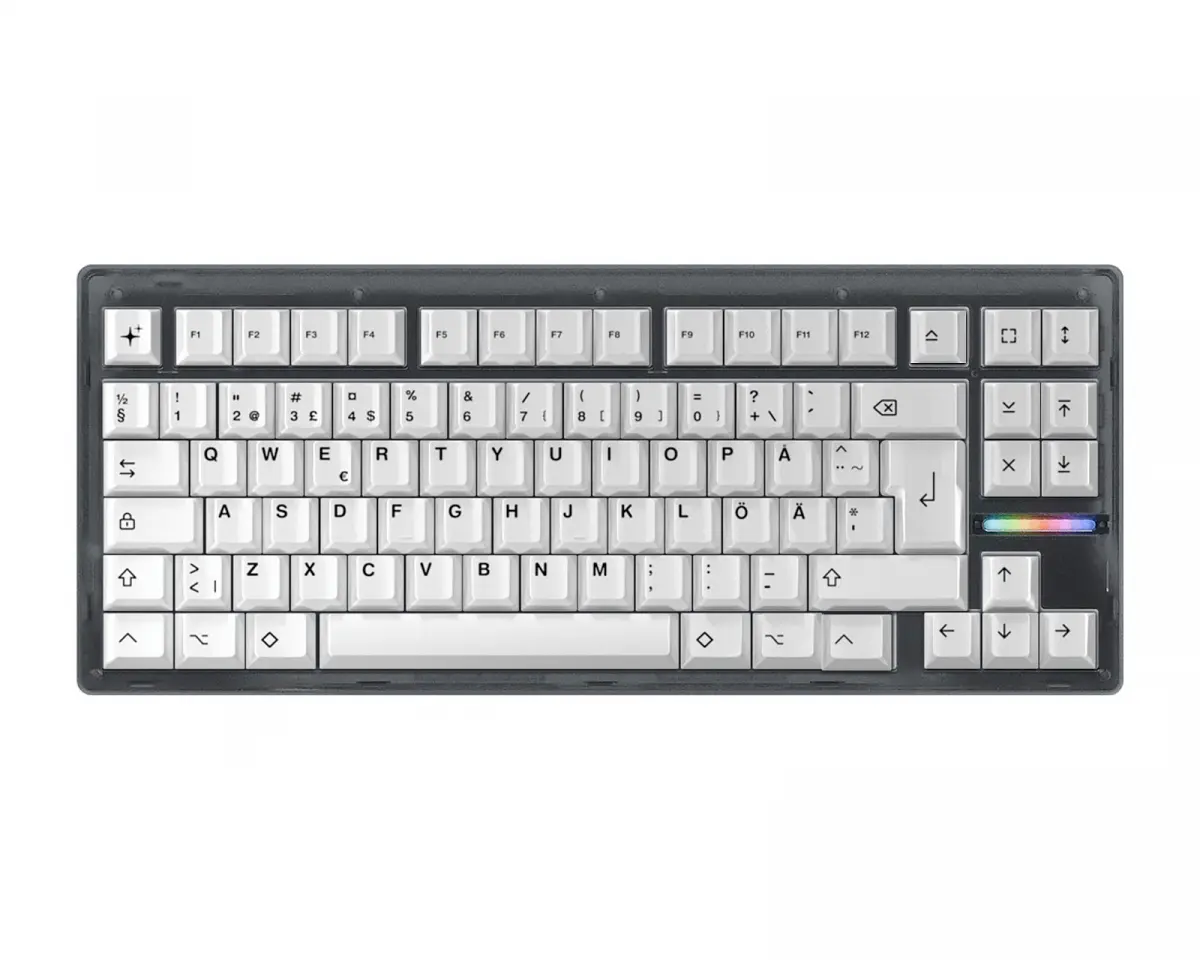 Wooting 80HE Ghost ISO + BoW Keycaps