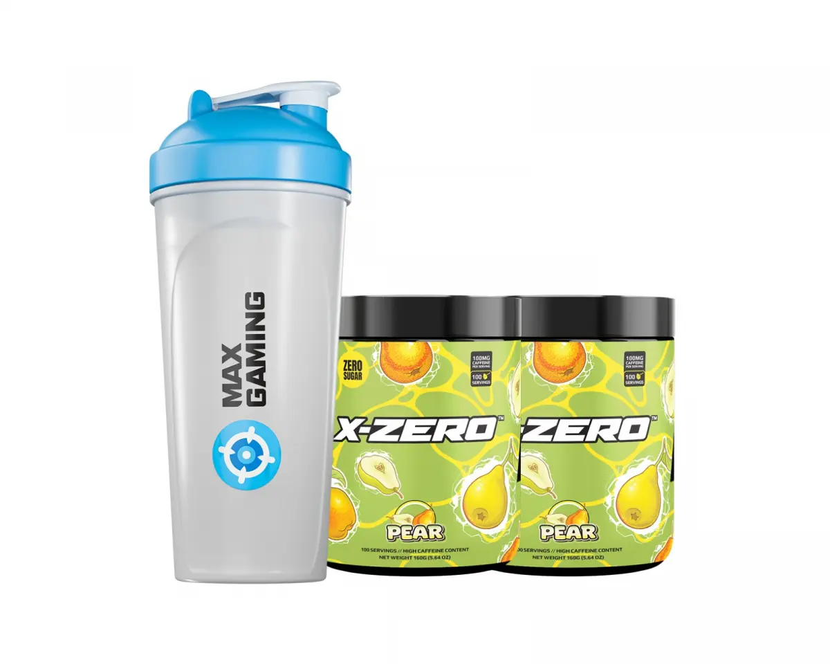 X-Gamer X-Zero Pear - 2 x 100 Porsjoner + Shaker