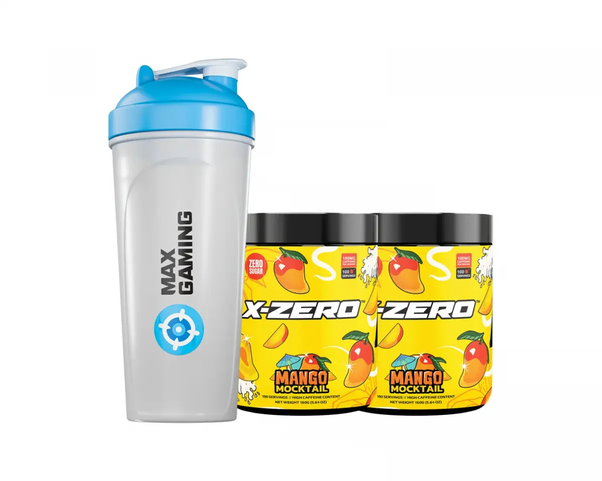 X-Gamer X-Zero Mango Mocktail - 2 x 100 Porsjoner + Shaker