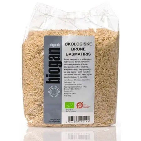 Biogan Basmatiris brune Ø - 1 kg