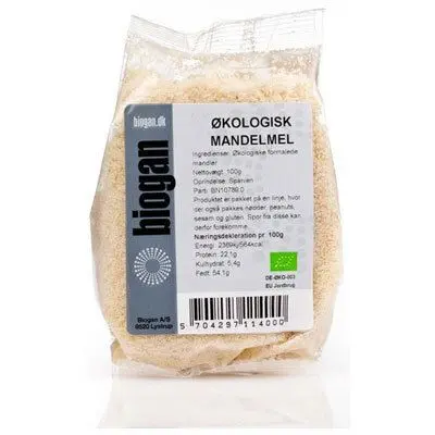 Mandelmel Ø (biogan) - 100 gr