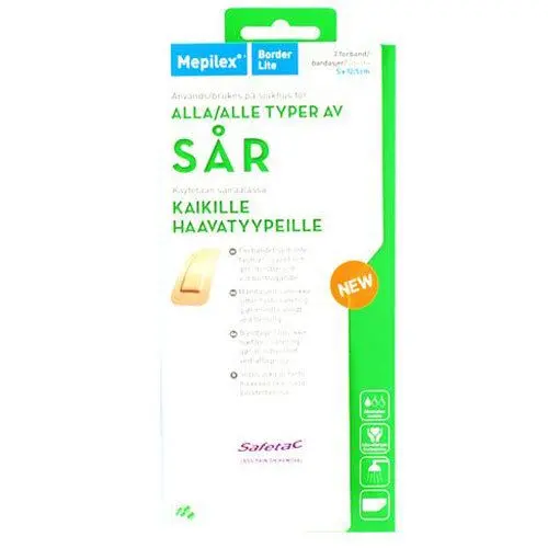Mepilex Border Lite, 5 x 12,5 cm. - 3 stk.