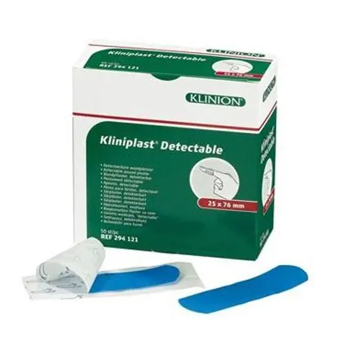 Kliniplast Detecable Plaster Blå - 50 stk.