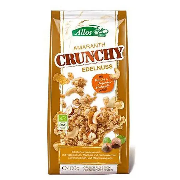 Allos Amaranth crunchy müsli hasselnøtter Ø - 400 gram
