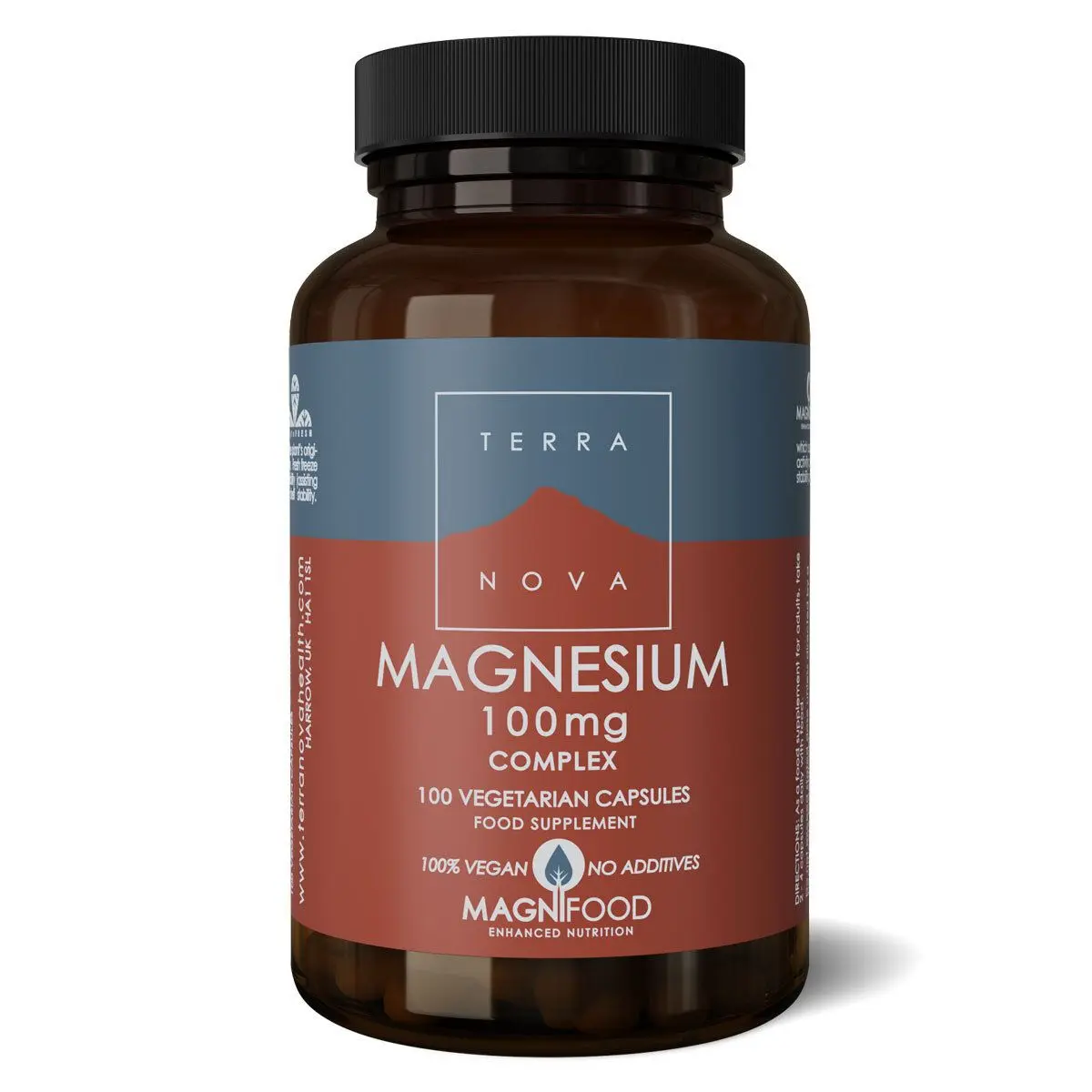 Terranova Magnesium Complex, 100 mg - 100 kapsler