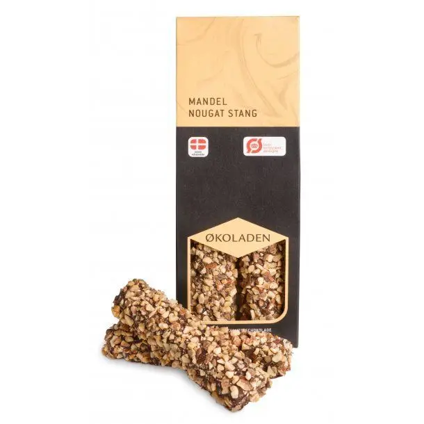 Økoladen Mandel nougat stang Ø - 75 g