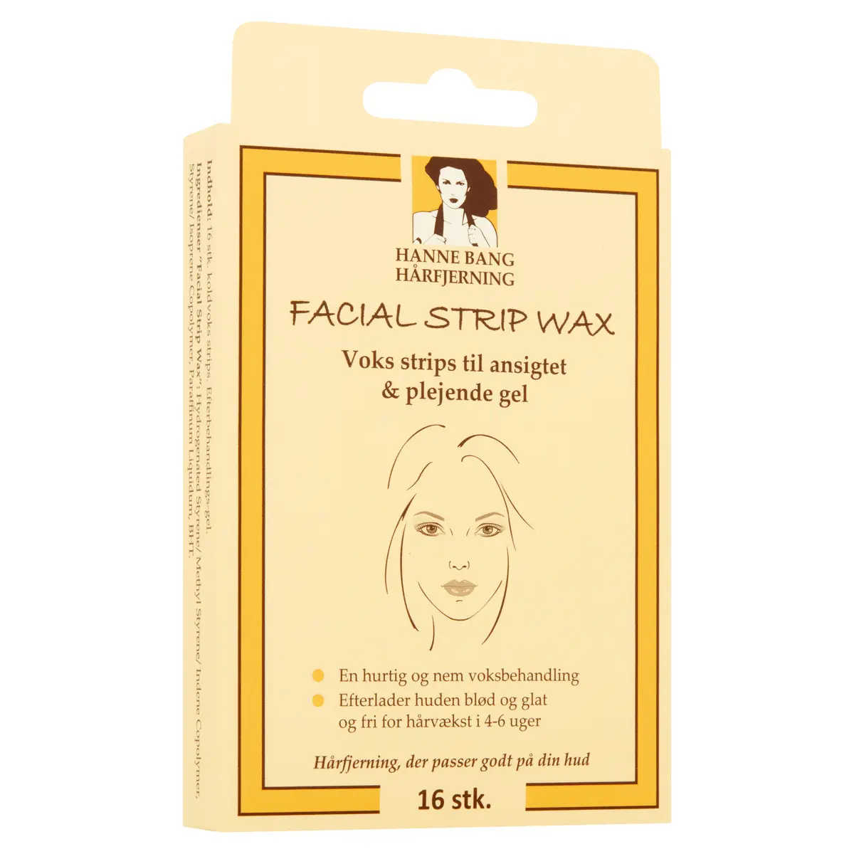 Hanne Bang Facial Strip Wax - 16 stk