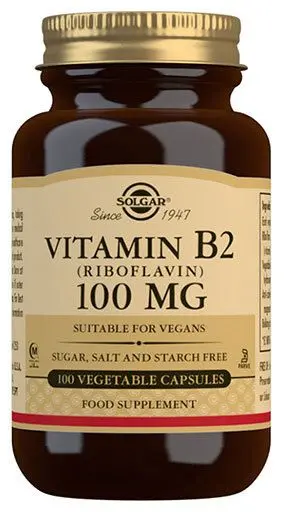 Solgar Vitamin B2 (Riboflavin) - 100 kap
