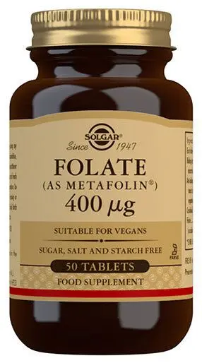 Solgar Folate (Metafolin) 400 µg - 50 tabl
