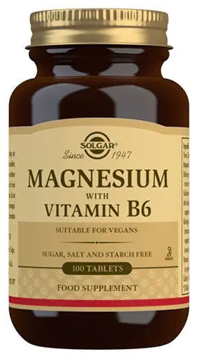 Solgar Magnesium + B6 - 100 tabl