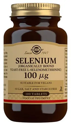 Solgar Selen 100 µg (gjærfri) - 100 tabl.