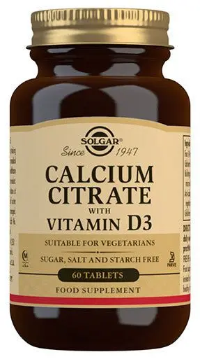 Solgar Calcium Citrate + D3 - 60 tabl