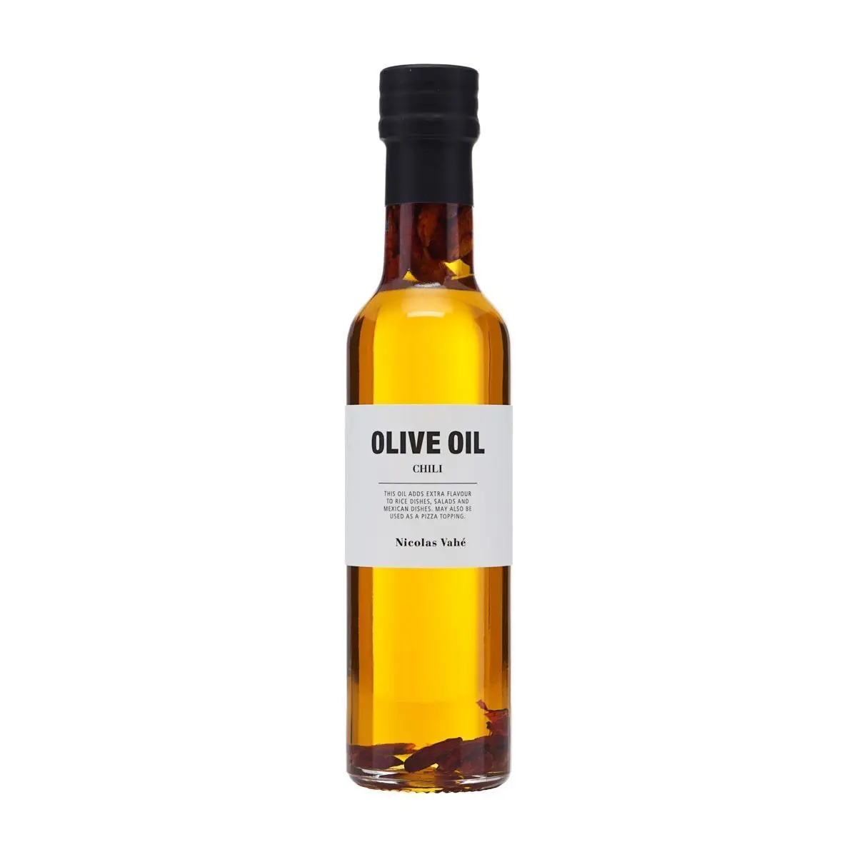 Olivenolje med chili fra Nicolas Vahé – 25 cl.