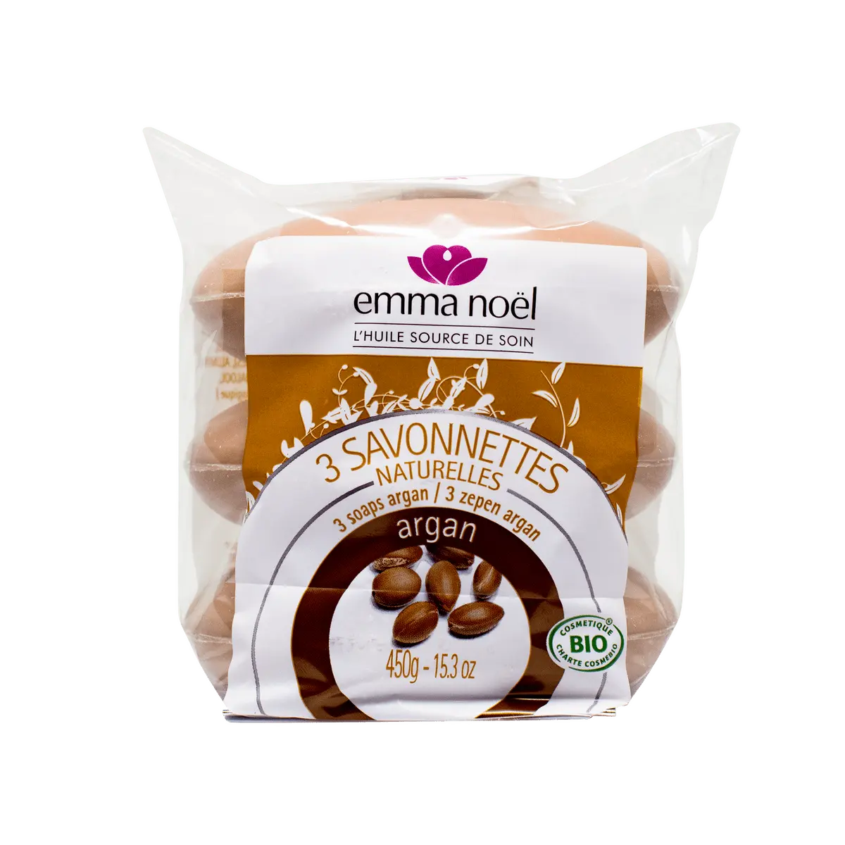 Emma Noel Argansåpe ØKO - 3 x 150 g