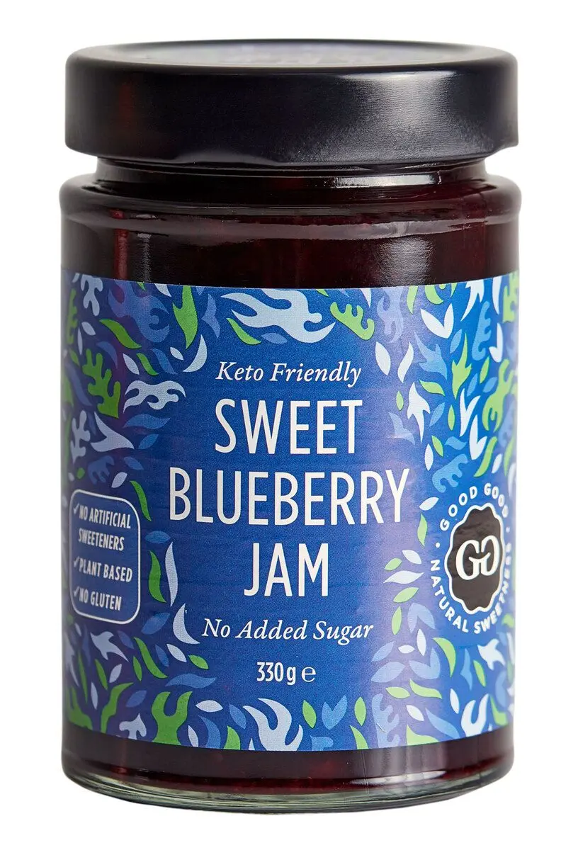 Good Good Sweet Jam with Stevia Blueberry - 330 g.