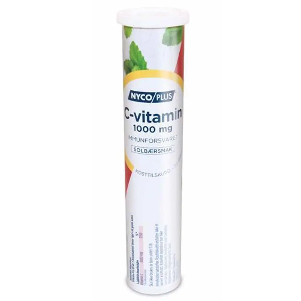 Nycoplus C-vitamin Solbær 1000 mg - 20 brusetabl.