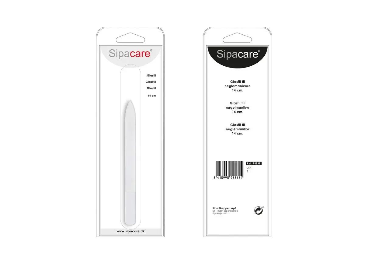 Sipacare neglefil i glass - 14 cm