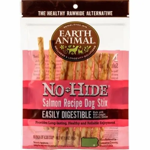 No-Hide Salmon Chews Stix 10 stk.