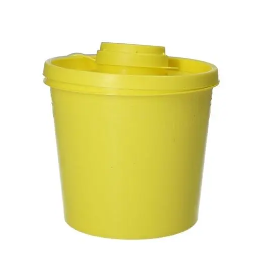 Kanylebeholder 1.5L gul/gult lokk - 1stk