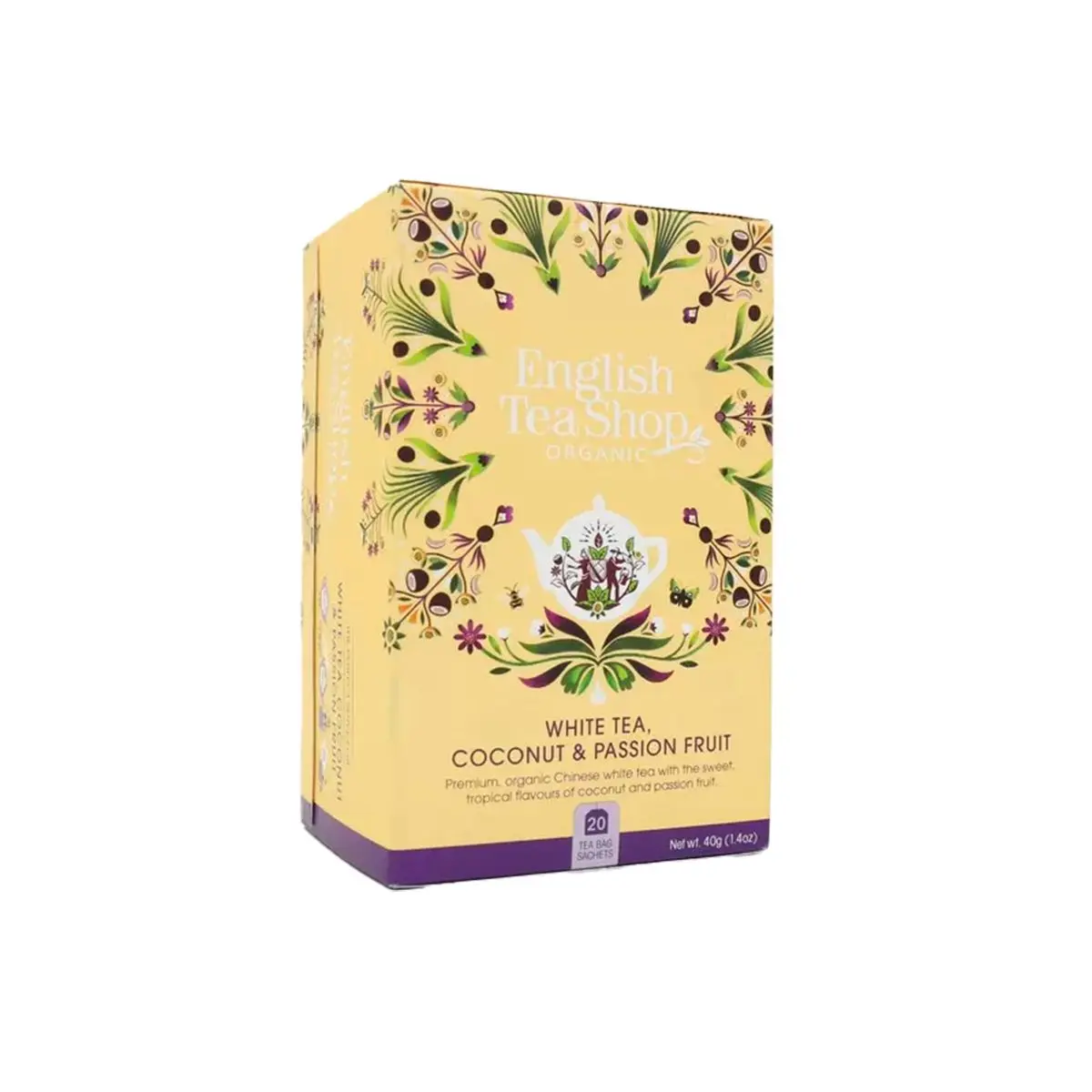 English Tea Shop, White Tea, Coconut & Passion Fruit Ø - 20 breve