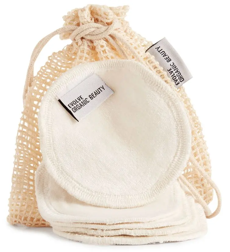Evolve Bamboo Reusable Makeup Remover Pads - 5 stk.