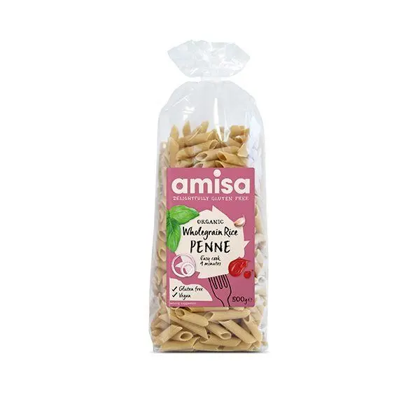 Amisa Penne Pasta Fullkornsris Ø - 500 g